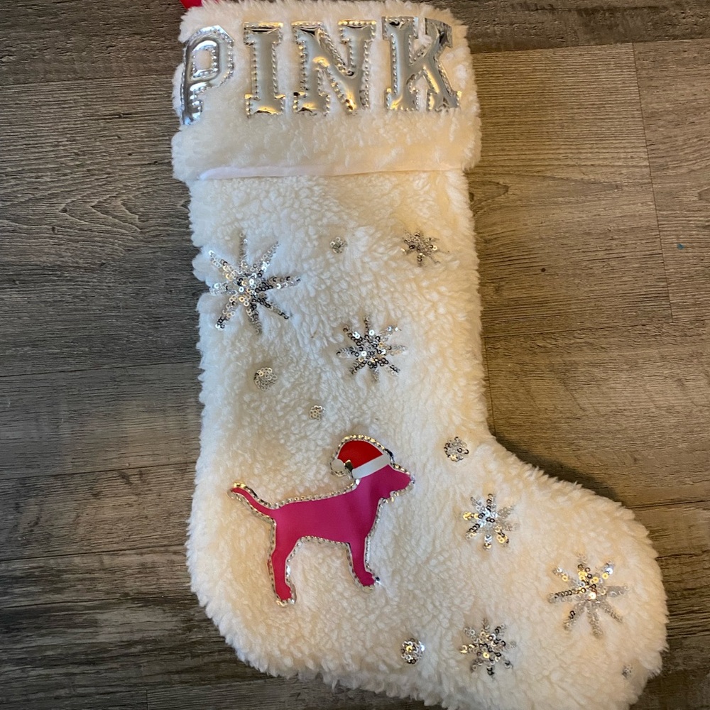 Sherpa Victorias Secret PINK brand stocking NWT